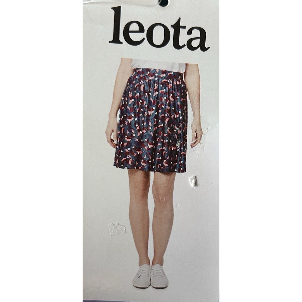 Leota Floral A-Line Skirt Cascade Teal Women’s XS NWT Stretch
